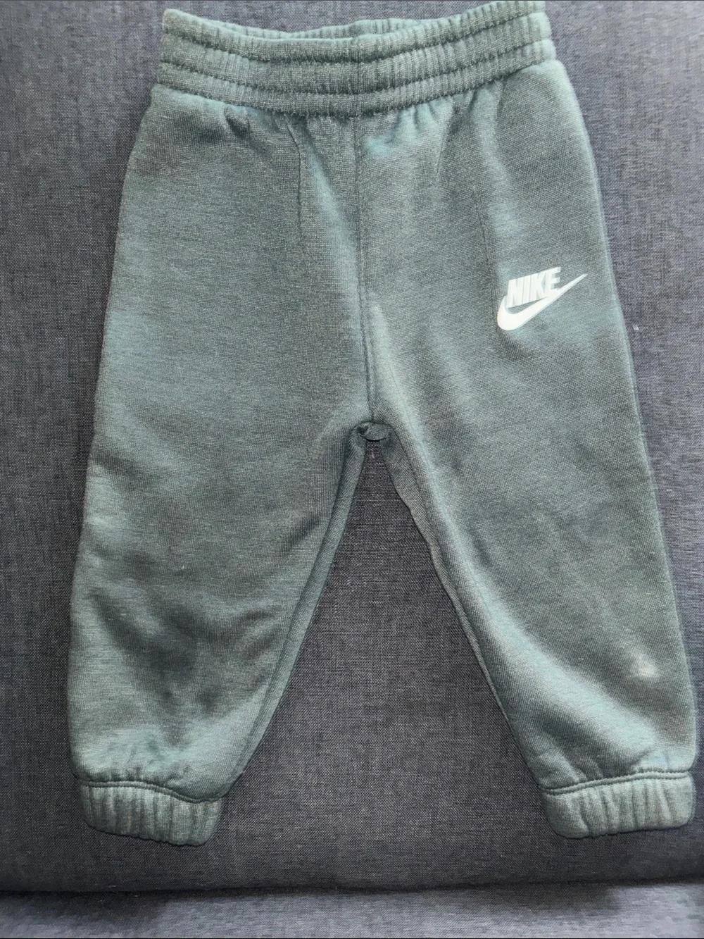 Nike Kids Green Sweatpants with White Logo